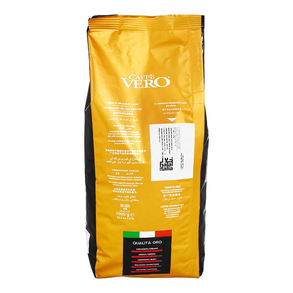 Caffe Vero Quality Oro Coffee, 1kg - Image 2