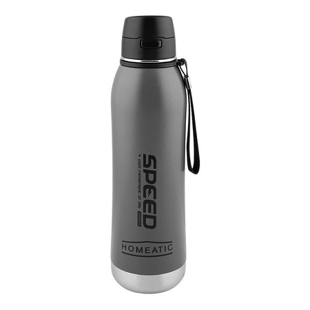 Homeatic Stainless Steel Water Bottle, 800ml, Grey, HKA-061 - Image 2