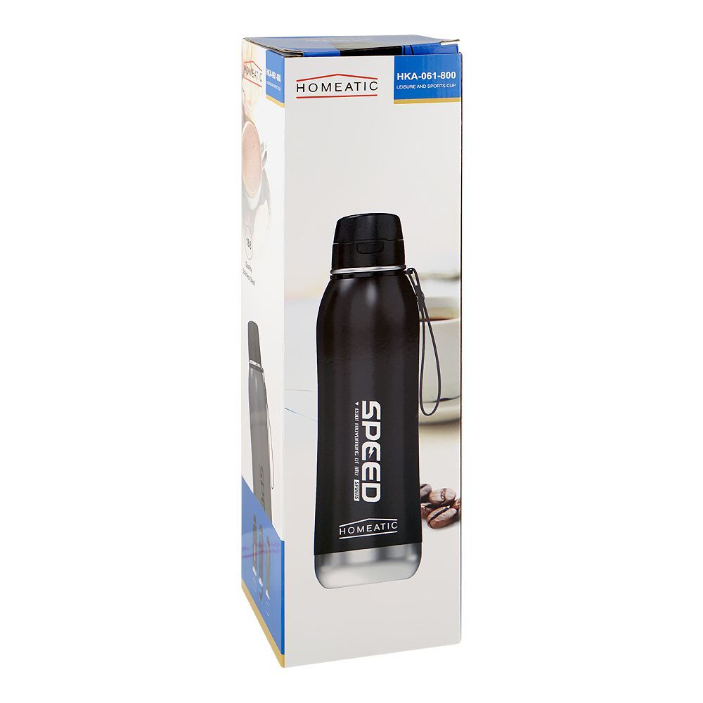 Homeatic Stainless Steel Water Bottle, 800ml, Blue, HKA-061 - Image 4