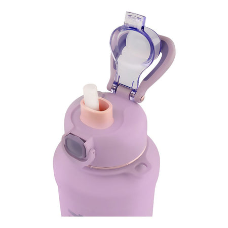 Homeatic Stainless Steel Water Bottle, 1000ml, Purple, HKD-7053 - Image 3