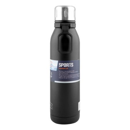 Homeatic Stainless Steel Water Bottle, 700ml, Black, HKD-858 - Image 3