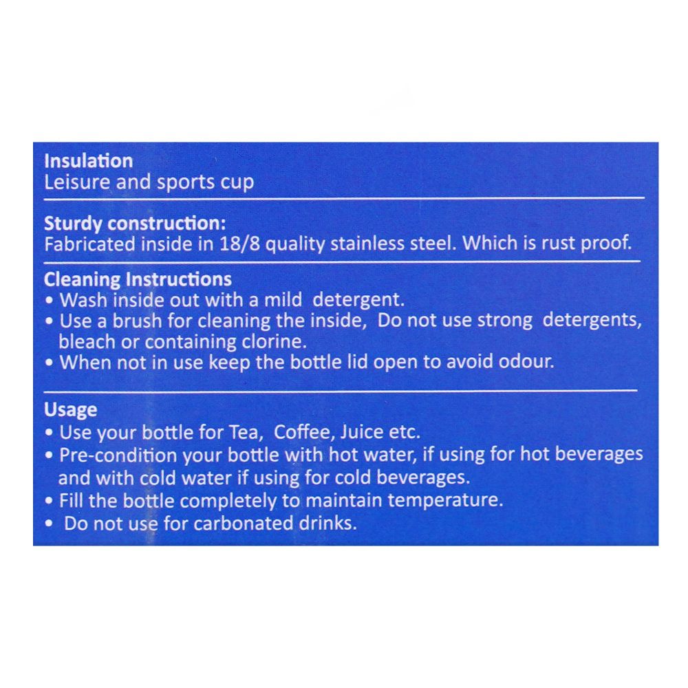 Homeatic Stainless Steel Water Bottle, 700ml, Black, HKD-858 - Image 6