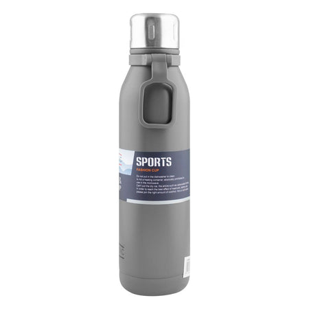 Homeatic Stainless Steel Water Bottle, 700ml, Grey, HKD-858 - Image 3