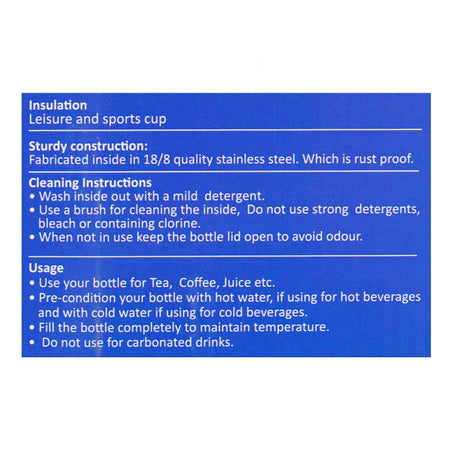 Homeatic Stainless Steel Water Bottle, 700ml, Grey, HKD-858 - Image 6