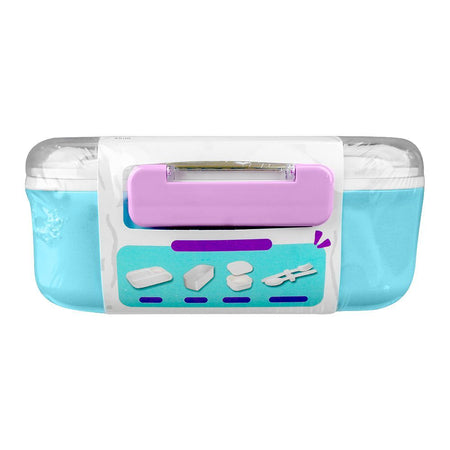 Homeatic Plastic Lunch Box With Cutlery, 1100ml/200ml Capacity, 2.4in (H) x 5.1in (W) x 3.7in (D), Blue, HMT-011 - Image 3