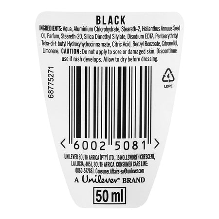 Axe Black 48 Hours Lasting Anti Sweat Anti-Perspirant Roll On, 50ml - Image 3