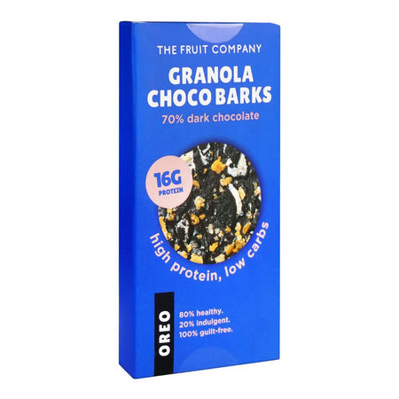 The Fruit Company Granola Choco Barks & Oreo, 70% Dark Chocolate, High Protein, Low Carbs, 60g - Main Image