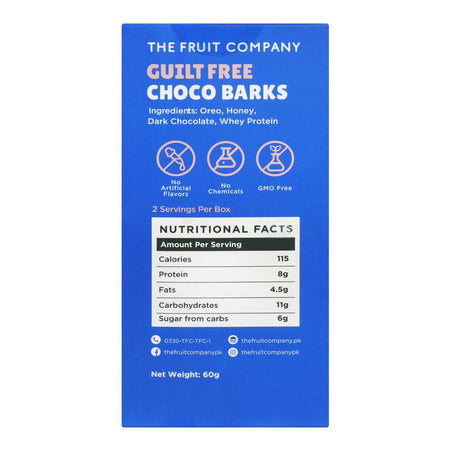 The Fruit Company Granola Choco Barks & Oreo, 70% Dark Chocolate, High Protein, Low Carbs, 60g - Image 2