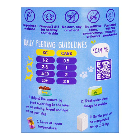 Waggles Puppy Food Beef Recipe In Gravy Wet Food, Premium Natural Dog Food, 400g - Image 3