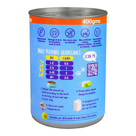 Waggles Puppy Food Chicken Recipe In Gravy Wet Food, Premium Natural Dog Food, 400g - Image 2