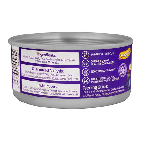 Purrs Premium Natural Cat Food, Fish & Shrimp In Broth, 130g - Image 2
