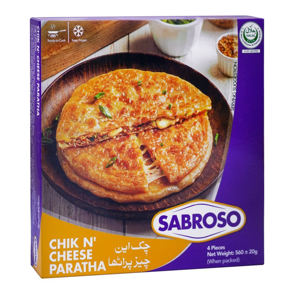 Sabroso Chik N Cheese Paratha, 4-Pieces, 560g - Main Image