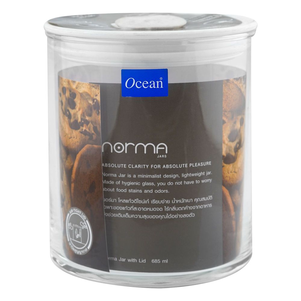 Ocean Norma Storage Jar with Seal Lid, 685ml, B23324 - Main Image