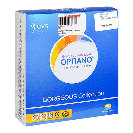 Optiano Soft Contact Lenses, Warm Grey - Image 2