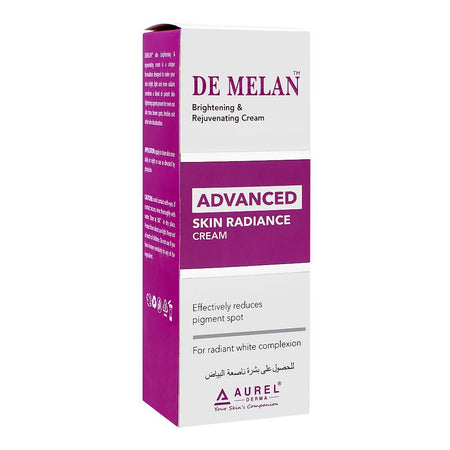 Aurel Derma De Melan Brightening & Rejuvenating Cream, Glycerin, Glutathione, For Radiant & White Complexion, 30g - Main Image