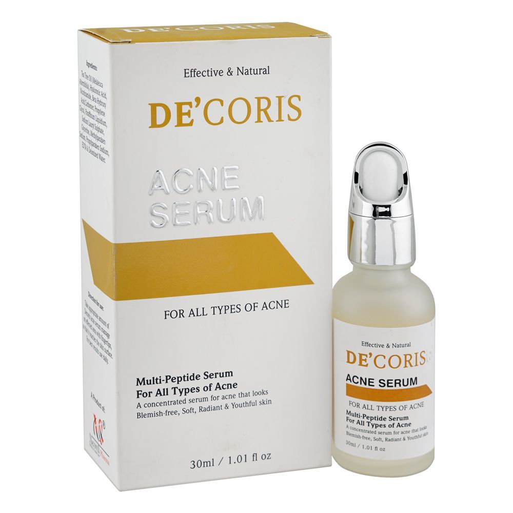 De'coris Acne Face Serum, For All Types Of Acne, 30ml - Main Image