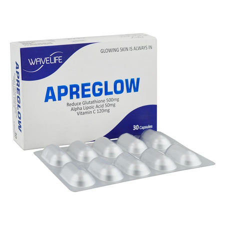 Apreglow Capsules, For Glowing Skin, Strip (10 Capsules) - Main Image