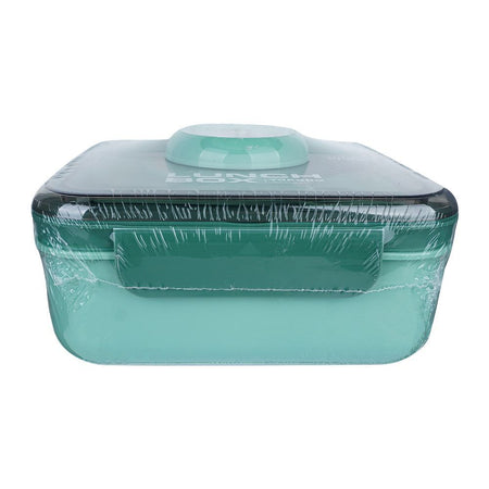 Camera Plastic Lunch Box With Crockery & Cutlery, 1000ml Capacity, 6.7in (H) x 5.3in (W) x 2.4in (D), Green - Image 2