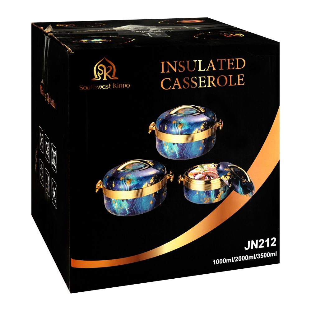 Bhoja Hot Pot Set, 1000ml/2000ml/3500ml, JN212, 3-Pack - Image 4