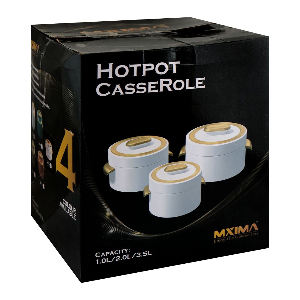 Bhoja Hot Pot Set, 1 Liter/ 2 Liters/3.5 Liters, MP/G, JY-004, 3-Pack - Image 4
