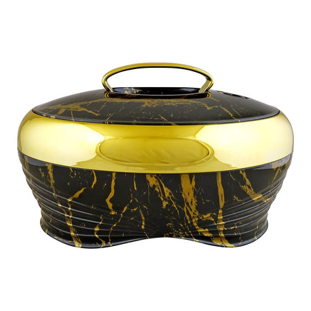Golden Fire Hot Pot & Food Warmer Serving Dish, 5 Liter, Black & Gold, 175ZG/G - Image 2