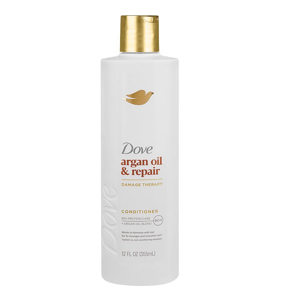 Dove Argan Oil+Repair Revitalizing Conditioner, 0% Parabens, Dyes & Colorants, Cruelty Free, 355ml - Main Image
