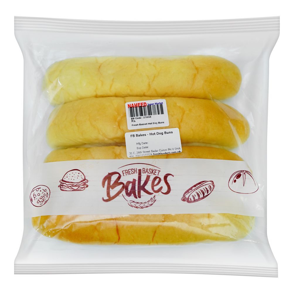 Fresh Basket Hot Dog Buns, 4-Pack - Main Image