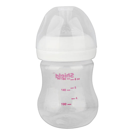 Shield Baby Essential Feeder, Wide Neck Nippee, Anti-Colic, BPA-Free, For 6M+, 180ml - Image 2