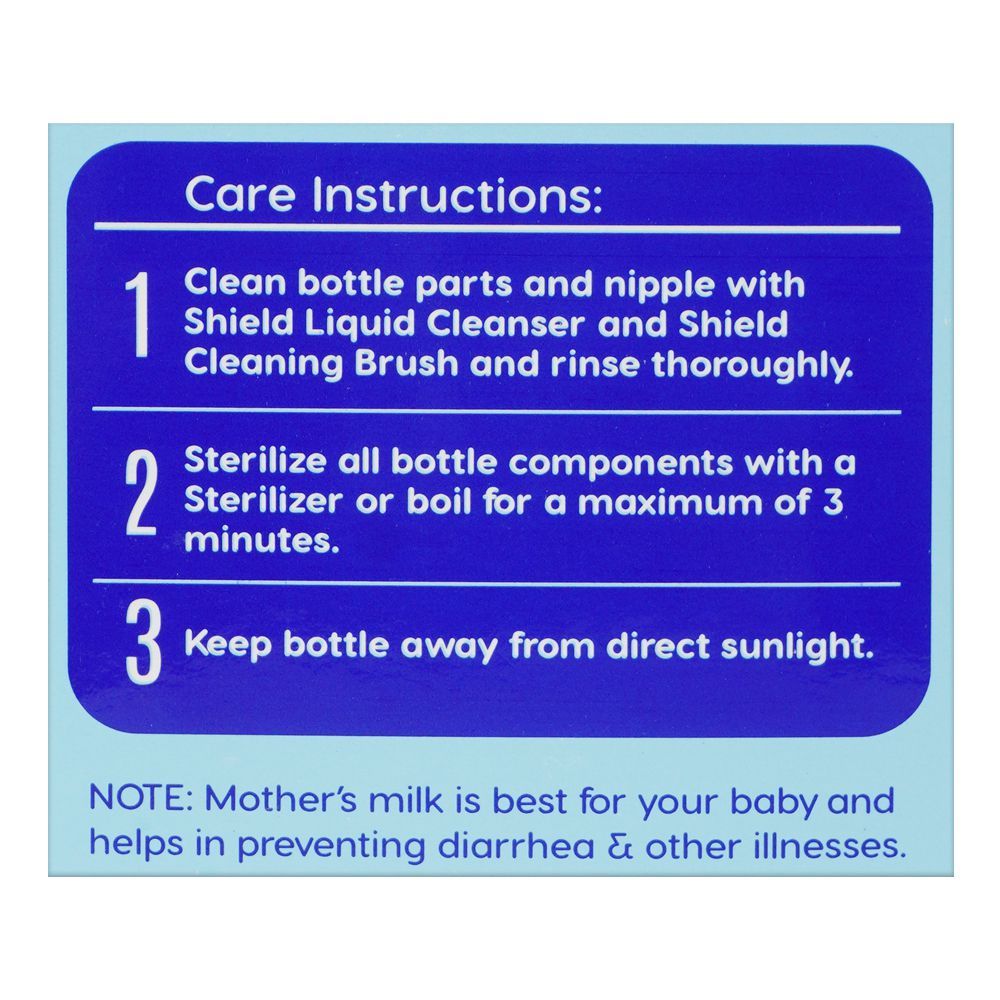 Shield Baby Essential Feeder, Wide Neck Nippee, Anti-Colic, BPA-Free, For 6M+, 180ml - Image 8