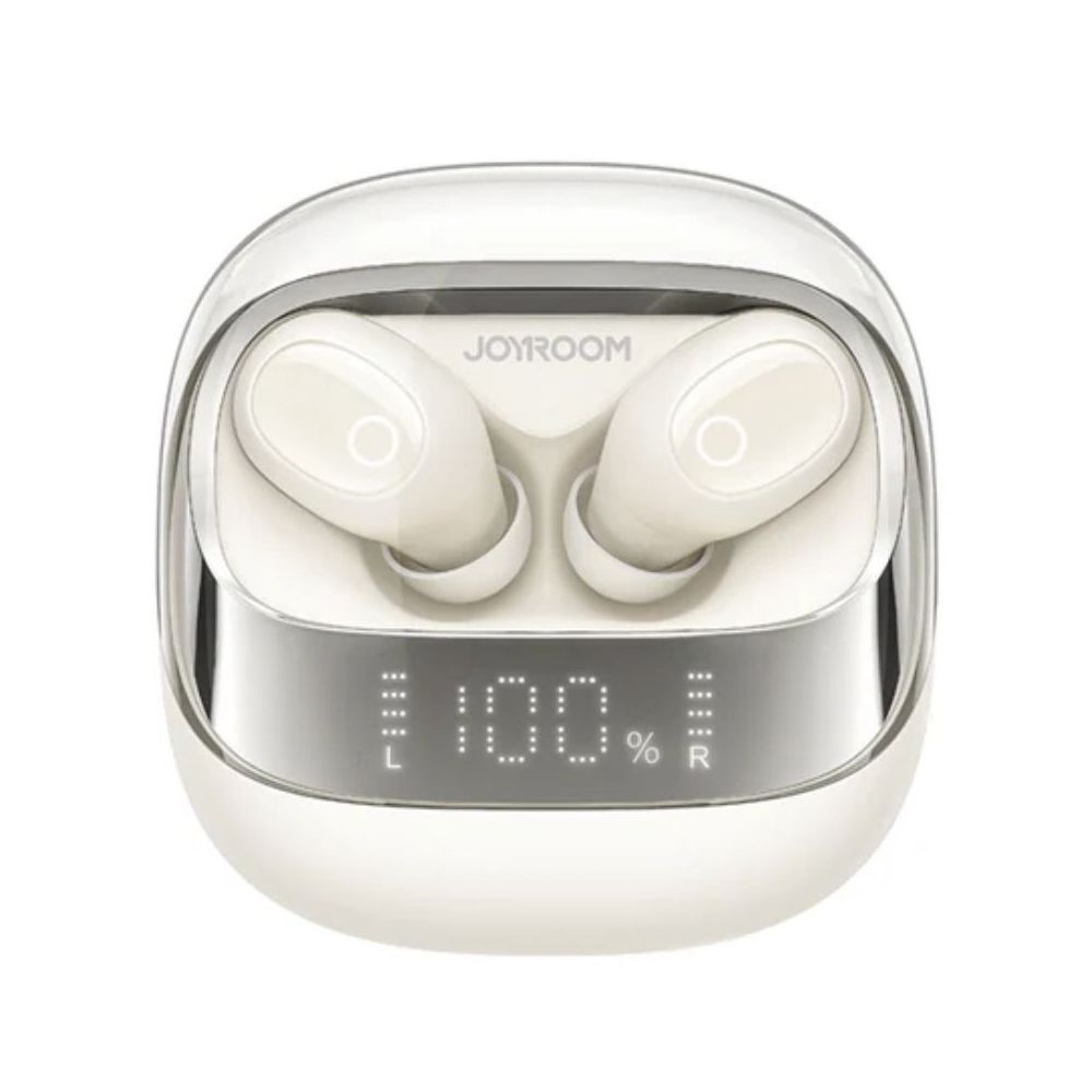 Joyroom Jdots True Wireless Digital Display Earbuds, 42 Hours Playtime, White, JR-DB2 - Main Image