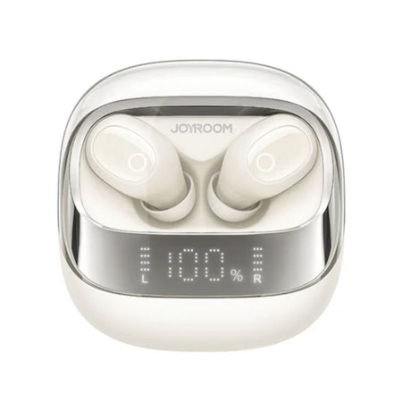 Joyroom Jdots True Wireless Digital Display Earbuds, 42 Hours Playtime, White, JR-DB2 - Main Image