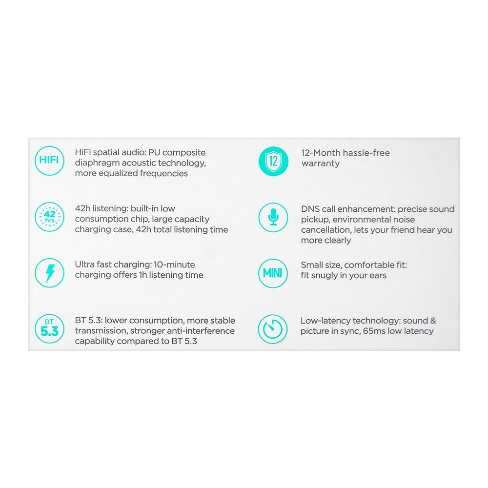 Joyroom Jdots True Wireless Digital Display Earbuds, 42 Hours Playtime, White, JR-DB2 - Image 4