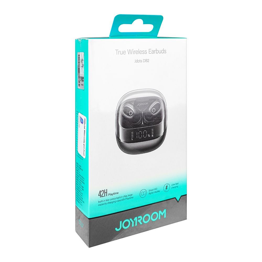 Joyroom Jdots True Wireless Digital Display Earbuds, 42 Hours Playtime, Black, JR-DB2 - Image 2