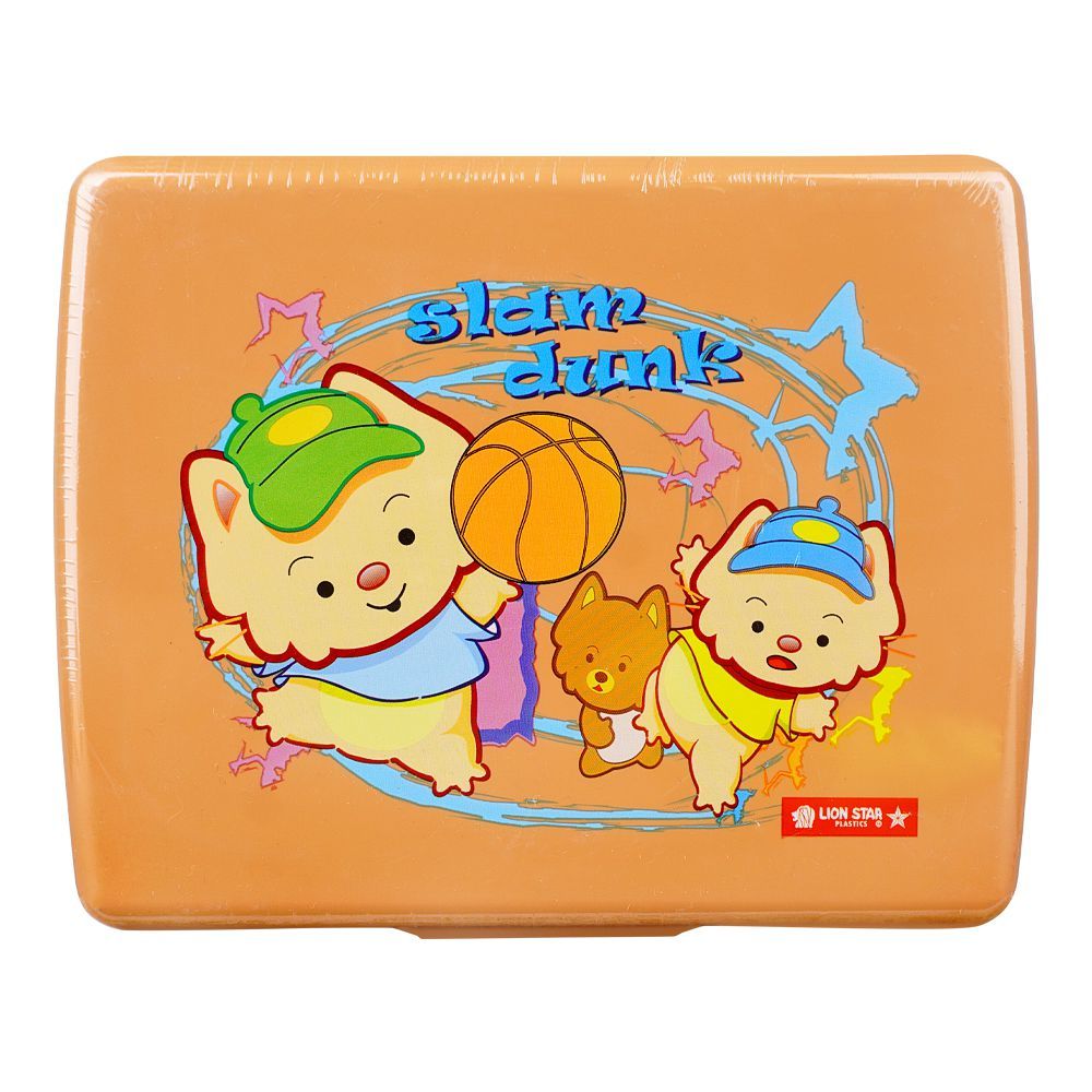 Lion Star Plastic Snap Lunch Box, 6.3in (H) x 4.7in (W) x 2.4in (D), Brown, SB-32 - Image 3