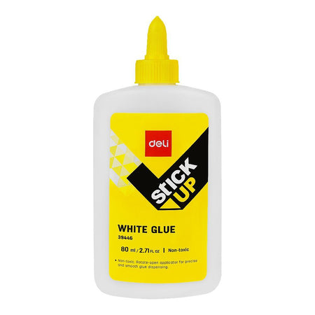 Deli White Glue, Non Toxic, 80ml, E39446 - Main Image