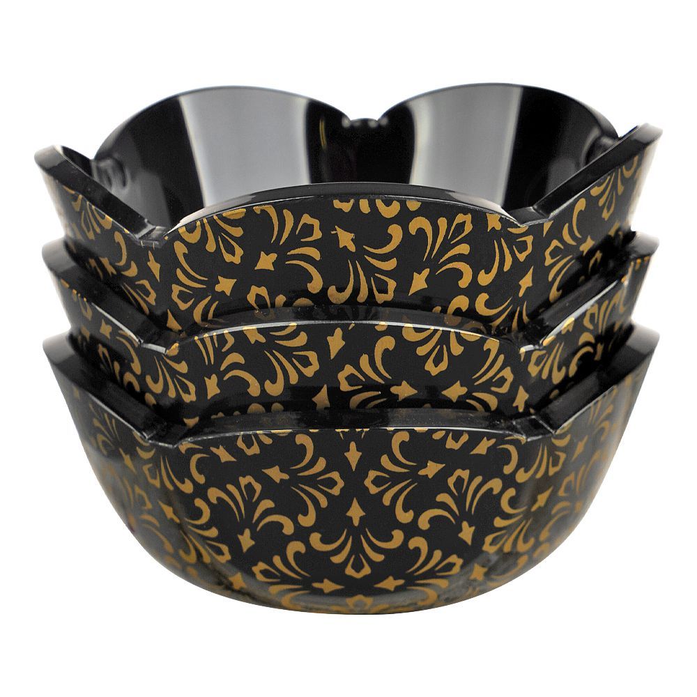 Urban Trends Star Bowl, Black, 3-Pack, SB-01 - Image 2