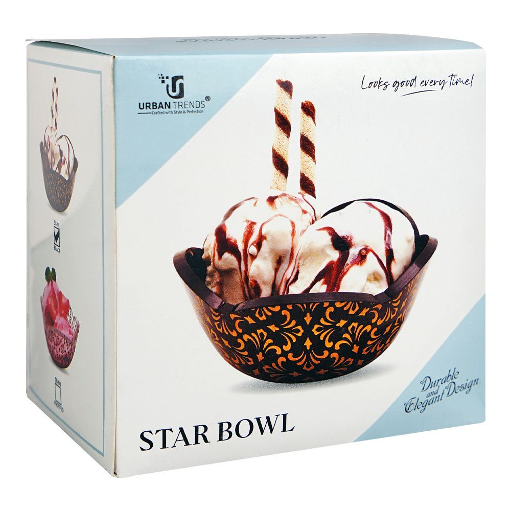 Urban Trends Star Bowl, Black, 3-Pack, SB-01 - Image 3