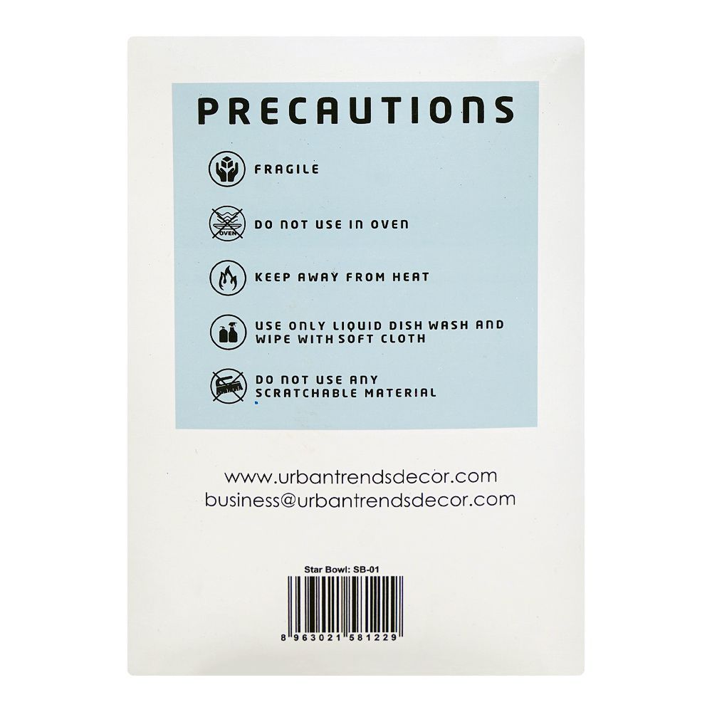 Urban Trends Star Bowl, Black, 3-Pack, SB-01 - Image 5