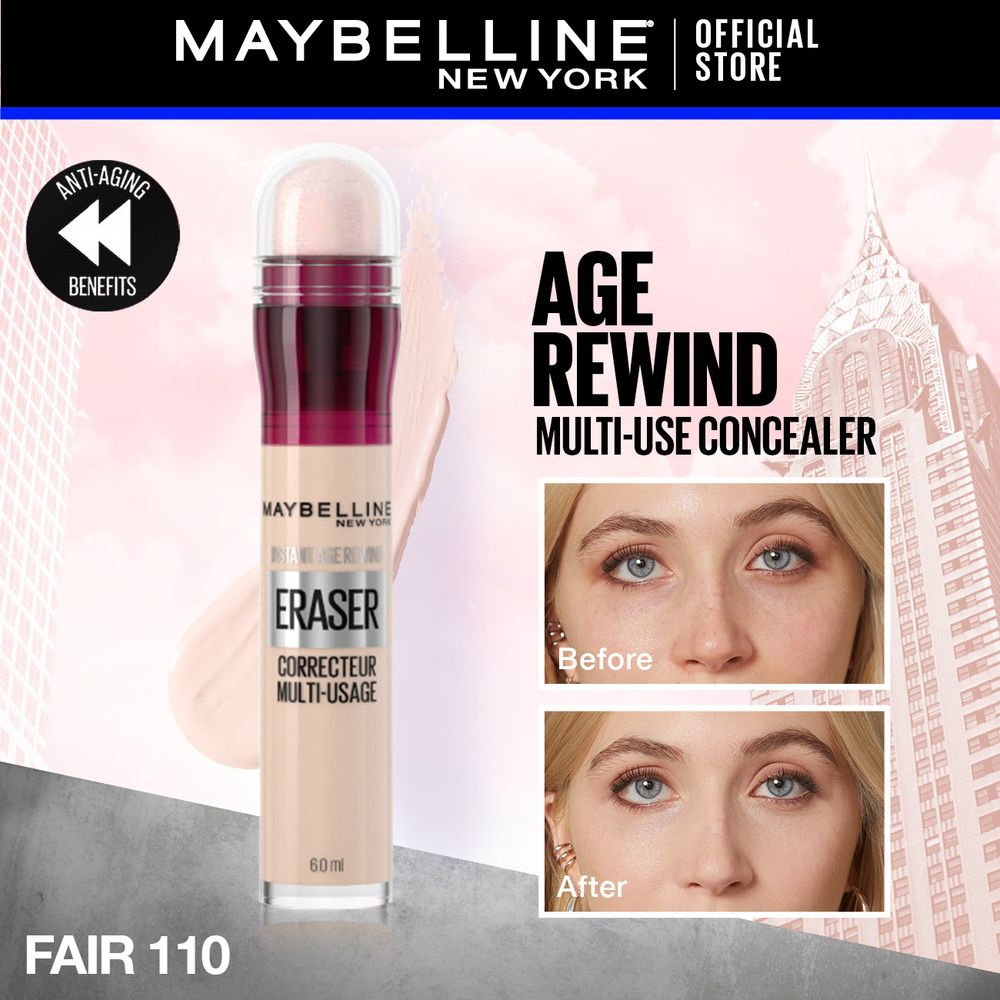 Maybelline New York Instant Age Rewind Eraser Dark Circles Treatment Multi-Use Concealer, 110 - Main Image