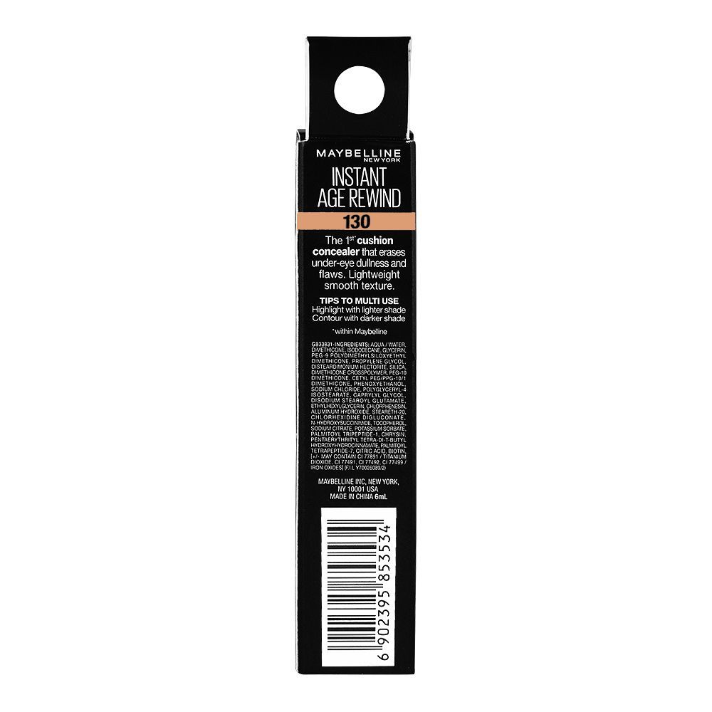 Maybelline New York Instant Age Rewind Eraser Dark Circles Treatment Multi-Use Concealer, 130 - Image 4