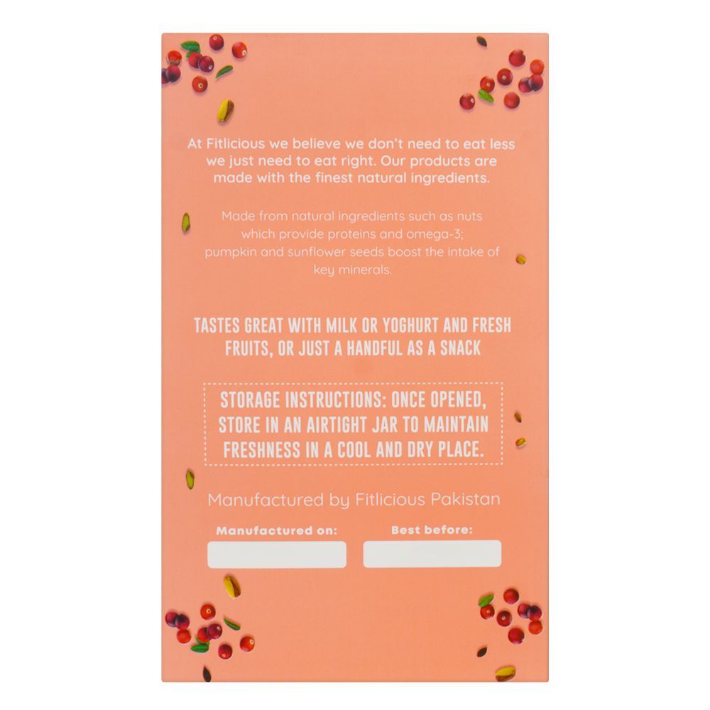 Fitlicious Cranberry Pistachio Granola Cereal, 100g - Image 2