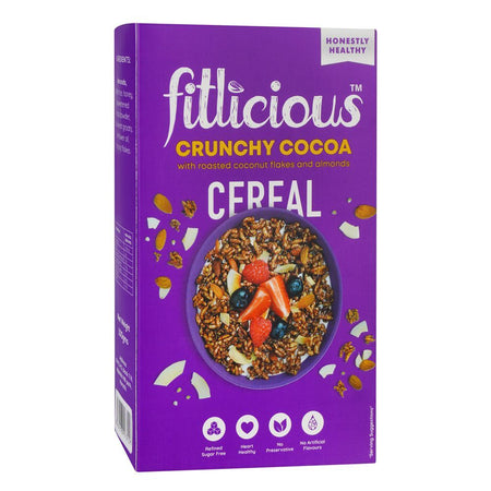 Fitlicious Crunchy Cocoa Cereal, 100g - Main Image