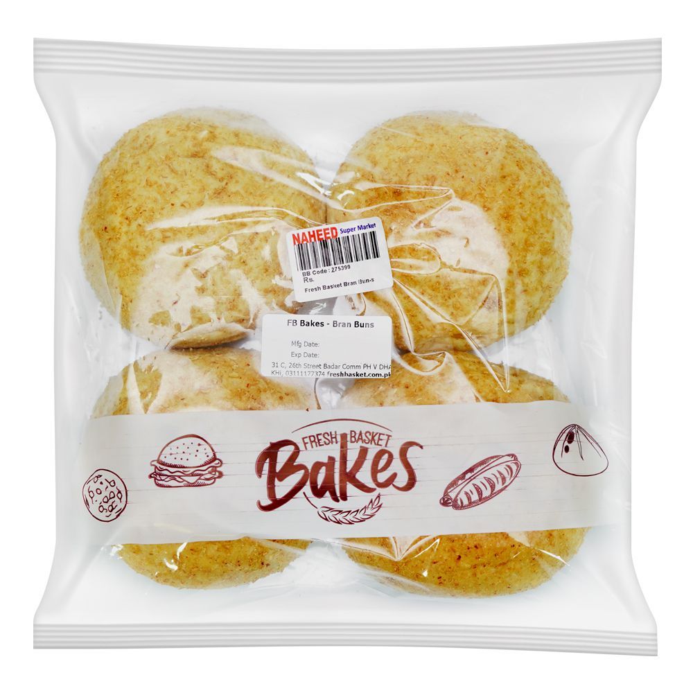 Fresh Basket Bran Buns, 4-Pack - Main Image