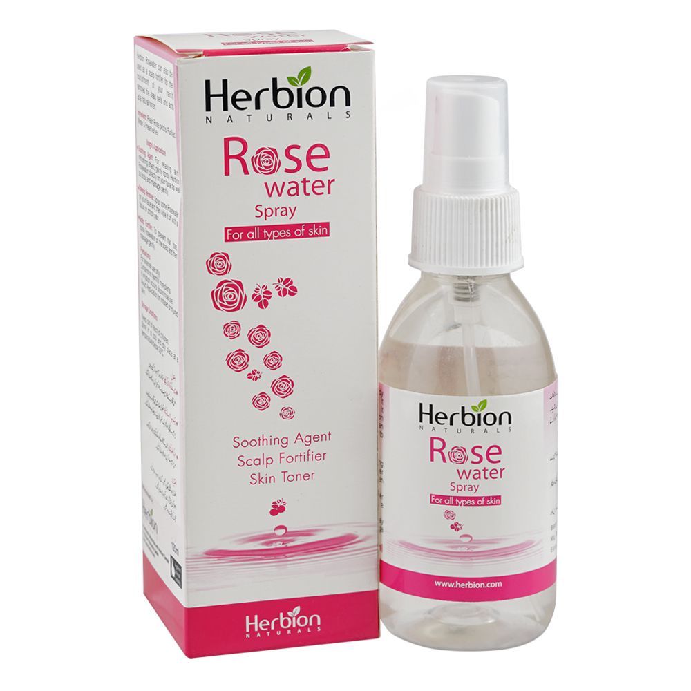 Herbion Naturals Rose Water Spray, 120ml - Main Image