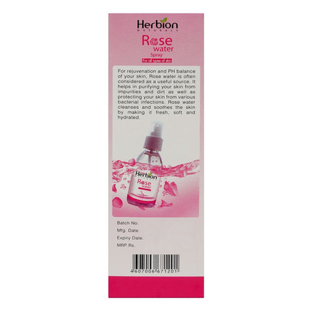 Herbion Naturals Rose Water Spray, 120ml - Image 2