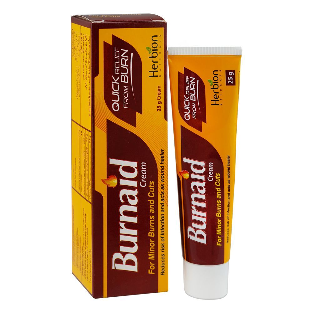 Herbion Naturals Burnaid Cream 25mg - Main Image