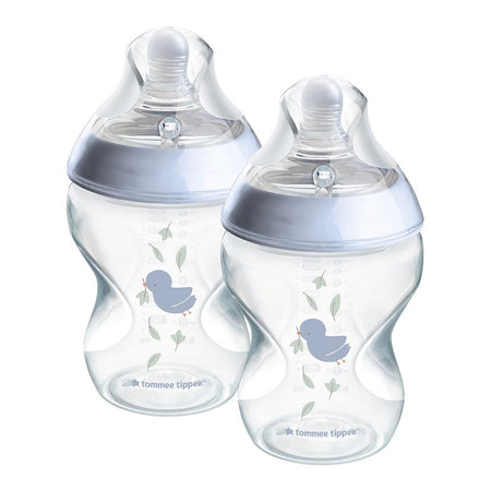 Tommee Tippee Natural Start PP Feeding Bottle, BPA Free, 260ml, For 3 Months +, Medium Flow, 2-Pack, 423915 - Main Image