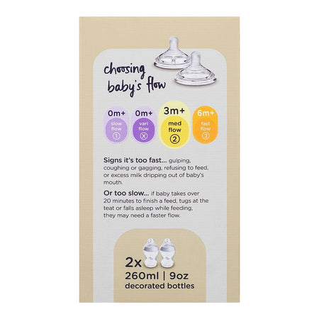 Tommee Tippee Natural Start PP Feeding Bottle, BPA Free, 260ml, For 3 Months +, Medium Flow, 2-Pack, 423915 - Image 4