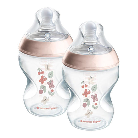 Tommee Tippee Natural Start PP Feeding Bottle, BPA Free, 260ml, For 3 Months +, Medium Flow, 2-Pack, 423916 - Main Image