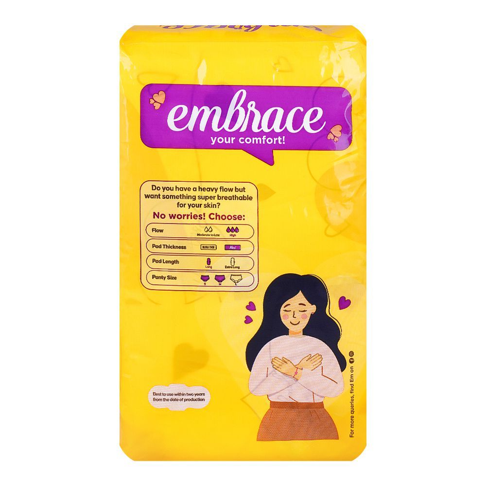 Embrace Maxi Sensitive Pads, Long, Value Pack, 18-Pack, Rs.50/- Off - Image 3